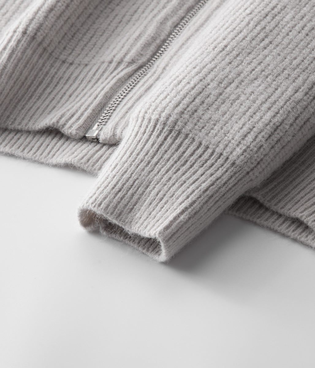 Sorrento Wool Zip Cardigan
