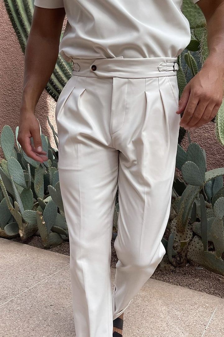 Meridian Linen Pleated Trousers
