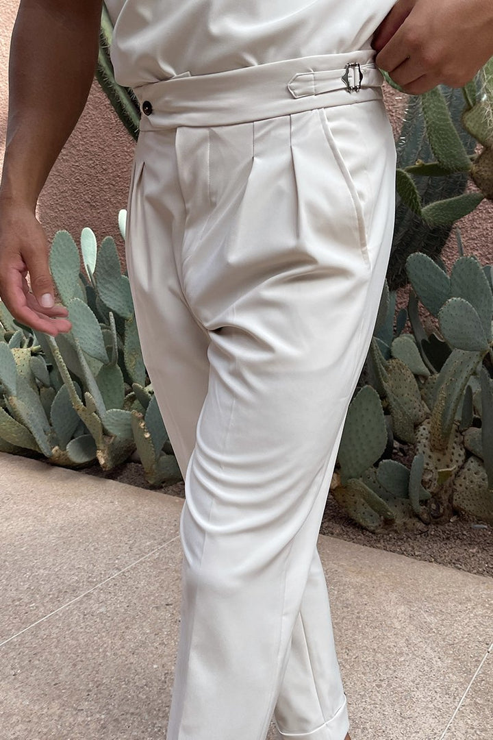 Meridian Linen Pleated Trousers