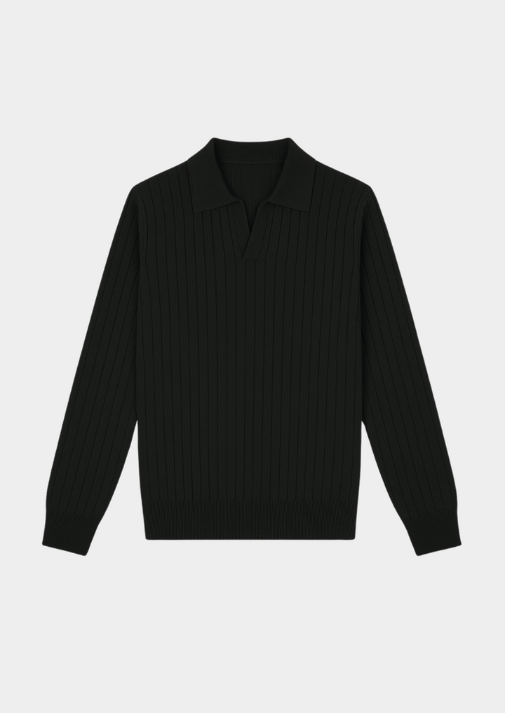 Monaco Ribbed Polo Sweater
