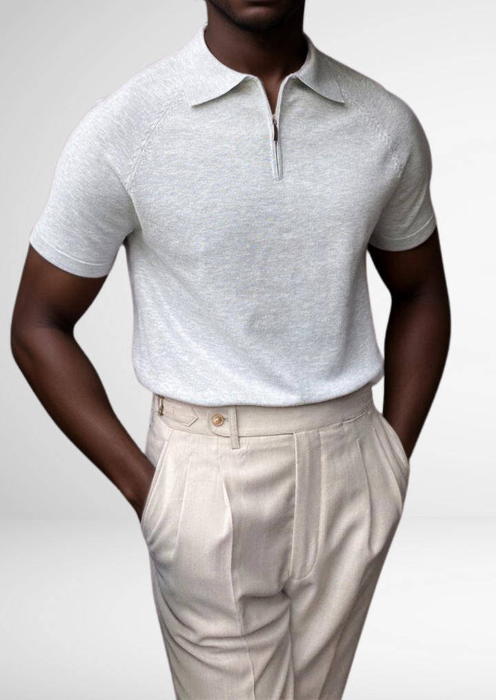 Santoni Half-Zip Polo Shirt