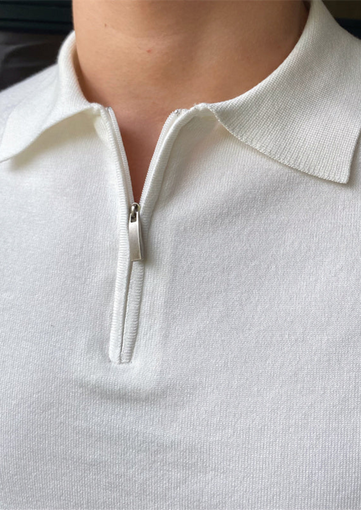 Santoni Half-Zip Polo Shirt