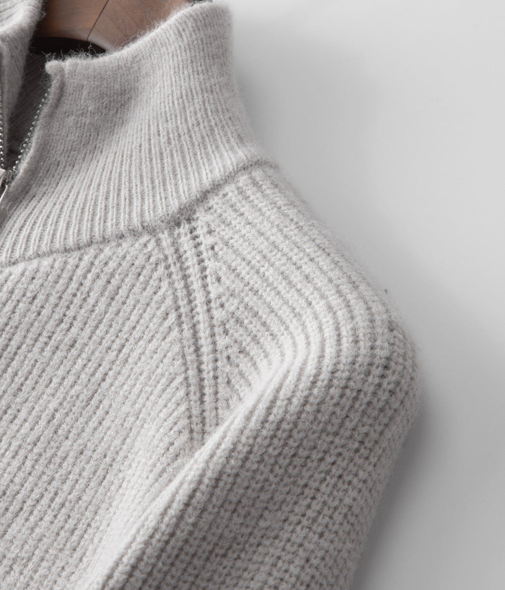 Sorrento Wool Zip Cardigan