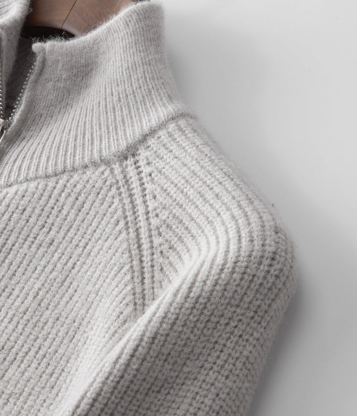 Sorrento Wool Zip Cardigan